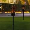 1PC/2PCS/4PCS Solar Resin House Light Arden Solar Lamp Outdoor Decor LED Light Waterproof Small House Floor Plug Lamp