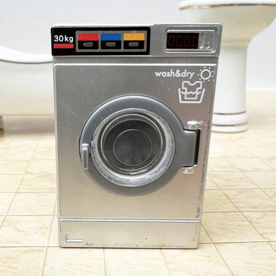 Bebek Evi Çamaşır Makinesi Açılabilir Kapak Yüksek Simülasyon ABS 1:12 Mini Çamaşır Makinesi Modeli Mikro Peyzaj için Oyun Evi Oyuncak