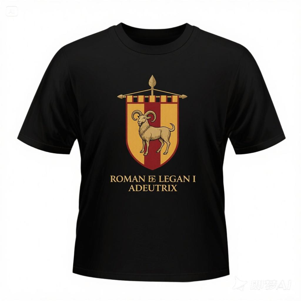 Roman Empire The 3rd Legion Gallica Three Bulls Vexillum T Shirt. Short Sleeve 100% Cotton Casual T-shirts Loose Top Size S-3...