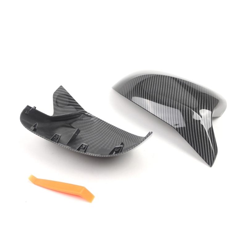 Carbon Fiber Pattern ABS Mirror Cover Strong Scratch Resistant  Mirror Housing Kit Easy to Use for G01 G02 G05 G06 G07