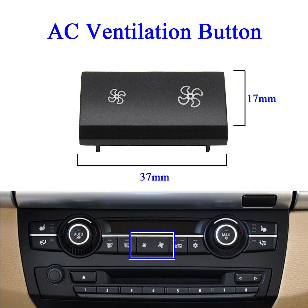 Volum aer condiționat Tablou de bord Buton de ventilație AC Capac de control al cheii de înlocuire pentru BMW X5 X6 E70 E71 E72 2007-2014