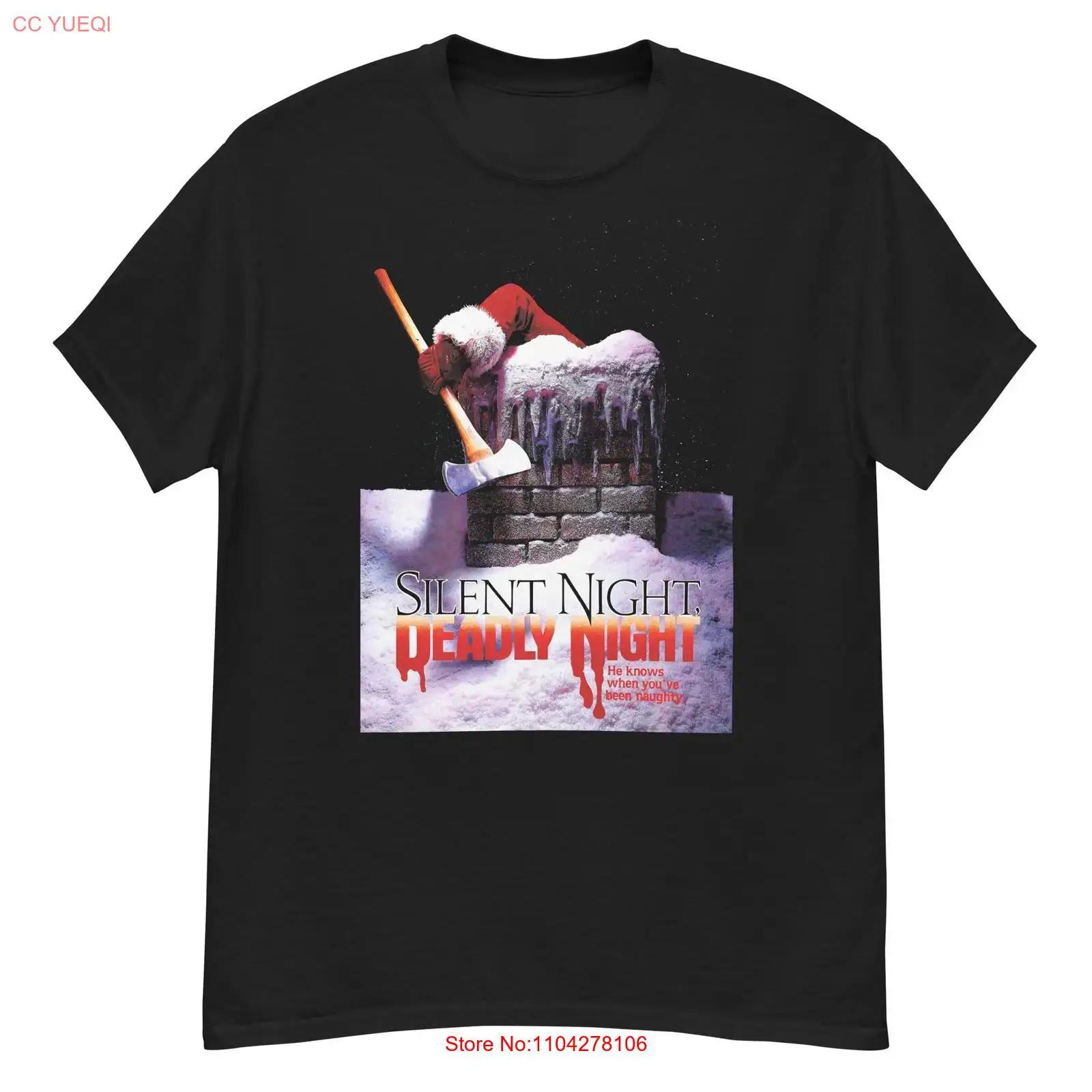 Silent Night Deadly cult X mas horror film fan art t shirt vintage Washed graphic Slightly fashion Breathable Stylish S