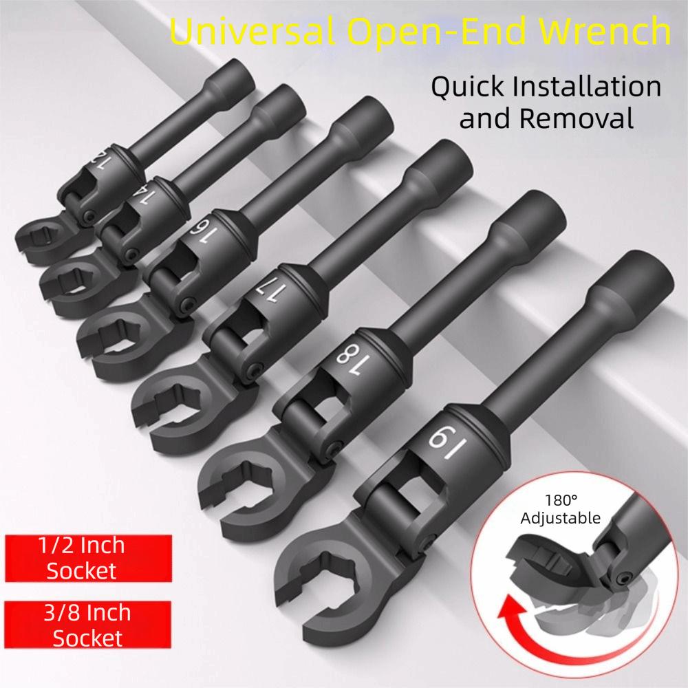 High-Quality Rotatable Tubing Wrench 6 Pcs Set Oil Pipe Wrench  Hydraulic Systems