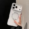 KEYSION Magnetic Jewelled Case for MagSafe for iPhone 16 17 Pro Max Air 16 Plus Transparent Matte TPU+PC Shockproof Phone Cover