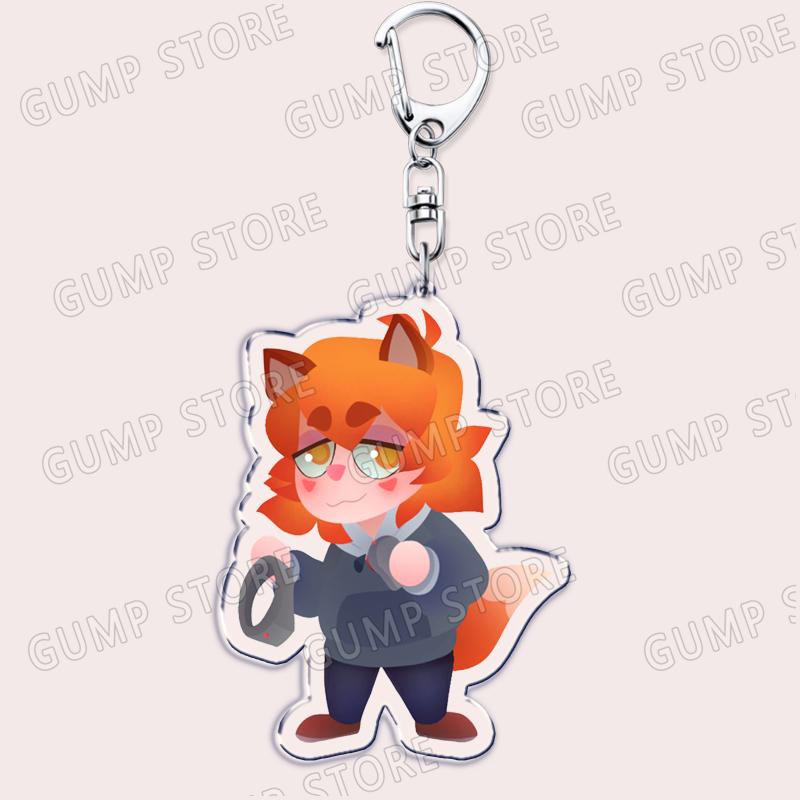 Game YKMET Boyfriend To Death Keychain for Accessories Cute Pet Strade Ren Lawrence Keyring Jewelry Friends Fans Gamers Gifts