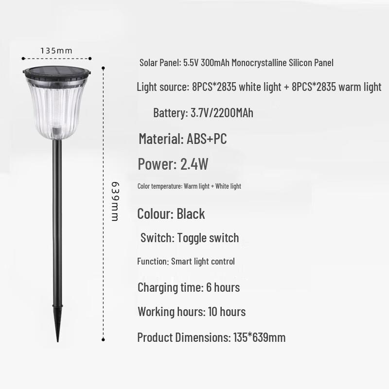 LED Solar Flower Basket Garden Light