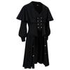 Gothic Gentleman Vintage Coat With Polyester Fabric For Cosplay And Stage Performances