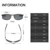 Men Metallic Polarized Metal Sunglasses Male Square Frame Classic Driving Shades Sun glasses
