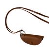 Casual Leather Key Bag Necklace Stylish Key Pouch Pendant Necklace In PU Leather Neck Accessory for Daily Use