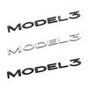 Original 3D ABS Letters Logo For Tesla MODEL 3 Y Car Rear Tailgate Trunk Emblem Badge Decal Stickers Auto Styling Accessories