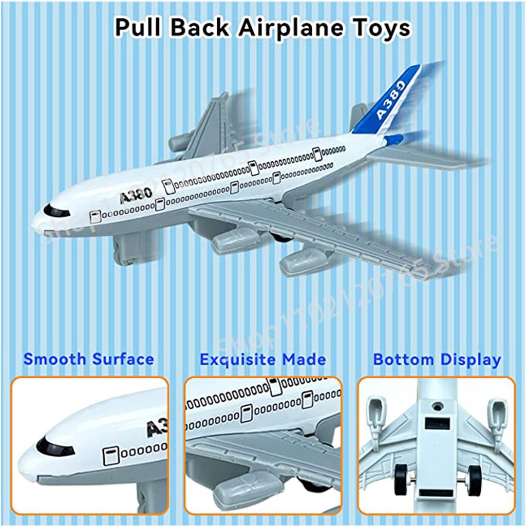 Flugzeugspielzeug Jungen Mädchen Die-Cast Flugzeug Flugzeug Jet Modelle 1:400 Spielzeugflugzeuge für Kinder zum Kindergeburtstag Büro Schreibtisch Dekorati