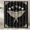 Cartoon Ice Cream Cake Washable Dirt-Resistant Shower Curtain Shower Head Waterproof Polyester Bath Curtain For Home Decor