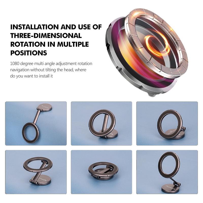 BYMF1 Magnetic Adsorption Car Phone Holder 360° Rotatable Suction Cup For Citroen C4 C3 C5 C1 C2 C6 VTS C4L DS3 DS4 DS5 Grand Berlingo