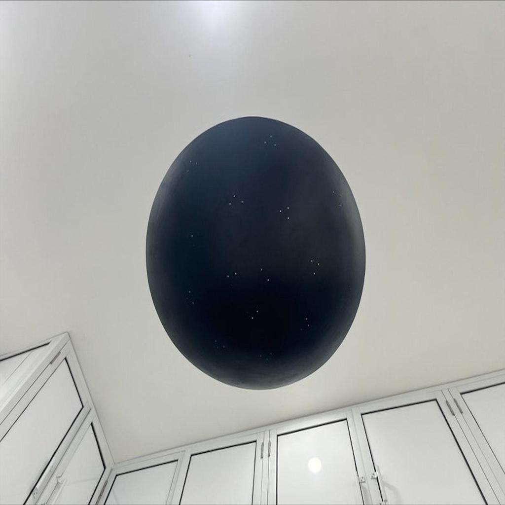 Stilnova 3 Light Flush Mount Fixture Dome Light Mid Century Modern Matte Black Sputnik Chandelier Light Fixture 30 Inch