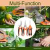 3Pcs Garden Pruning Shears Safe Lock Garden Scissors Set Handheld Clippers for Harvesting Picking Indoor Outdoor Greenhouse
