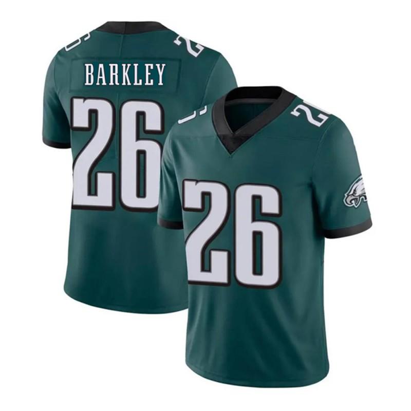 Philadelphia Eagles NFL Football Jersey Jalen Hurts 1 Saquon Barkley 26 Embroidered Team Sportswear Men