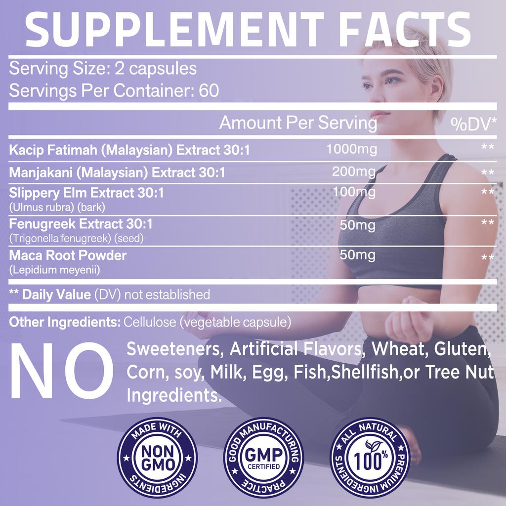 Buporai - Manjakani 30:1 Extract Supplement - Women's Intimate Health
