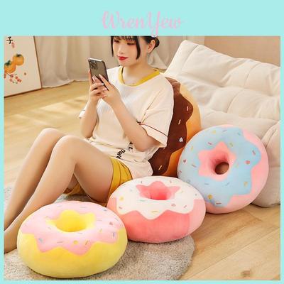 Cute Donut Plush Toy Cushion For Home Decor And Comfortable Seating