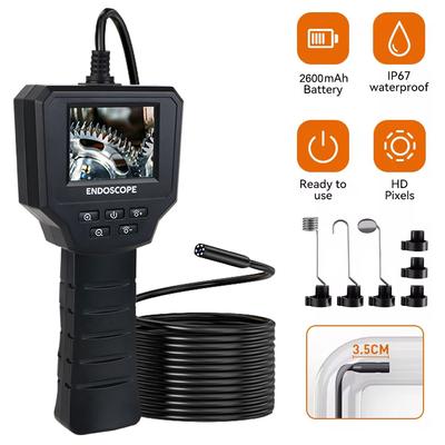 Digitales Inspektionsendoskop Rohr Kanalinspektion Boroskopkamera Reparaturwerkzeug IP67 Wasserdicht 2,4 Zoll IPS Bildschirm