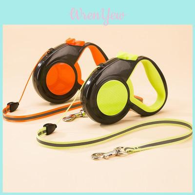 Pet Retractable Traction Rope Nylon Reflective Dog Lead For Walking And Training
