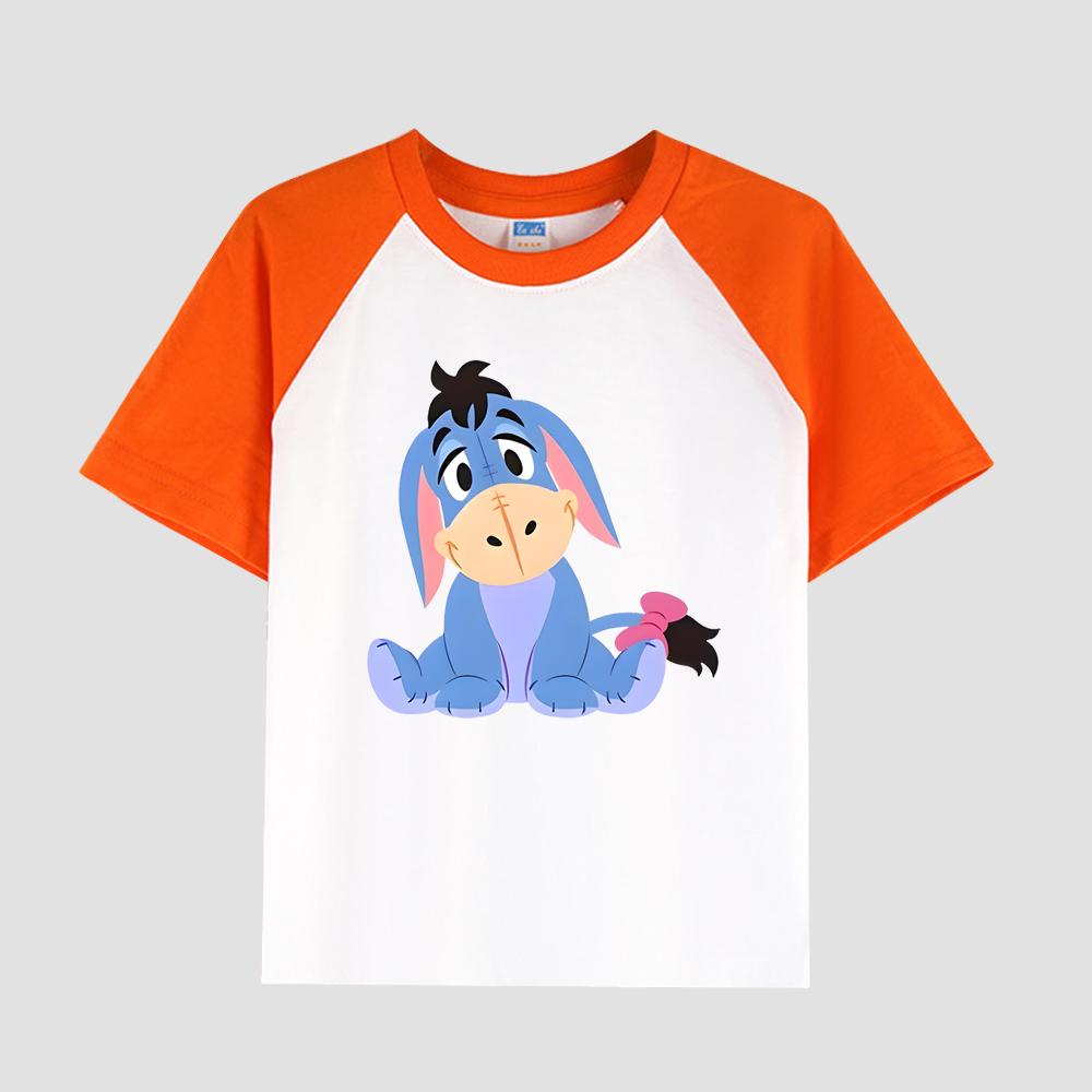 Boys' Casual Short Sleeve T-Shirt Featuring Sleeve Insert, Round Neck, Cotton Fabric, Kids' Stylish Summer Top