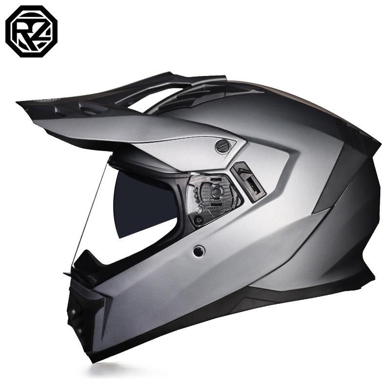 Unisex Motorcycle Rally Helmet with Single Visor for Road and Off-Road Long Distance Travel