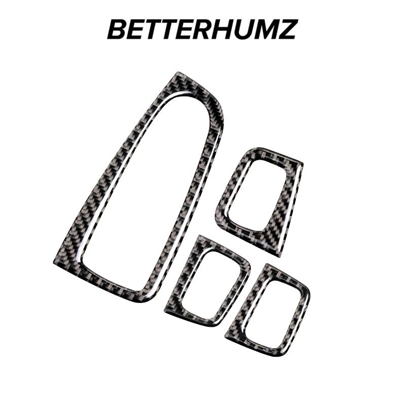 Carbon Fiber For Mercedes Benz W205 C Class GLC X253 Car Window Control Panel Trim Button Frame Stickers Interior