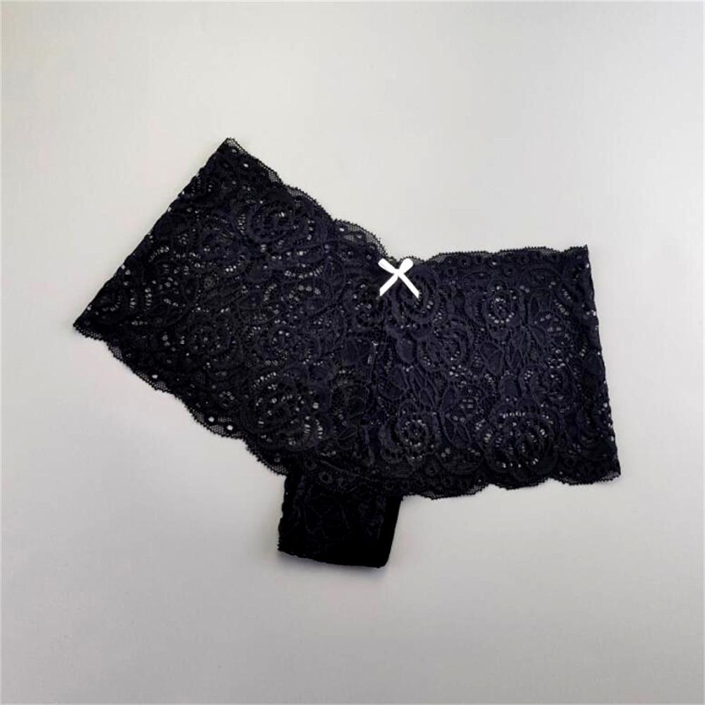6PCS/set Lace Boxers for Women Sexy Panties Transparent Floral Underwear Female Low Rise Intimates Lingerie