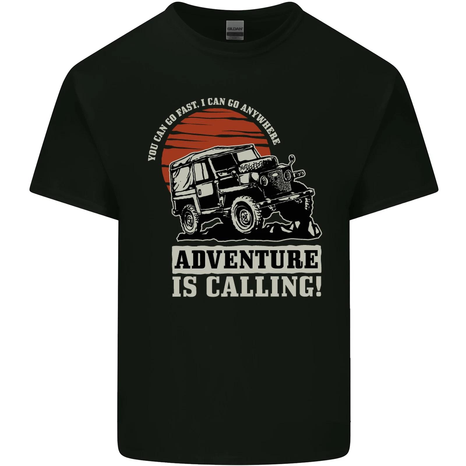 Adventure Is Calling 4X4 Off Roading Road Kids T-Shirt Childrens XL