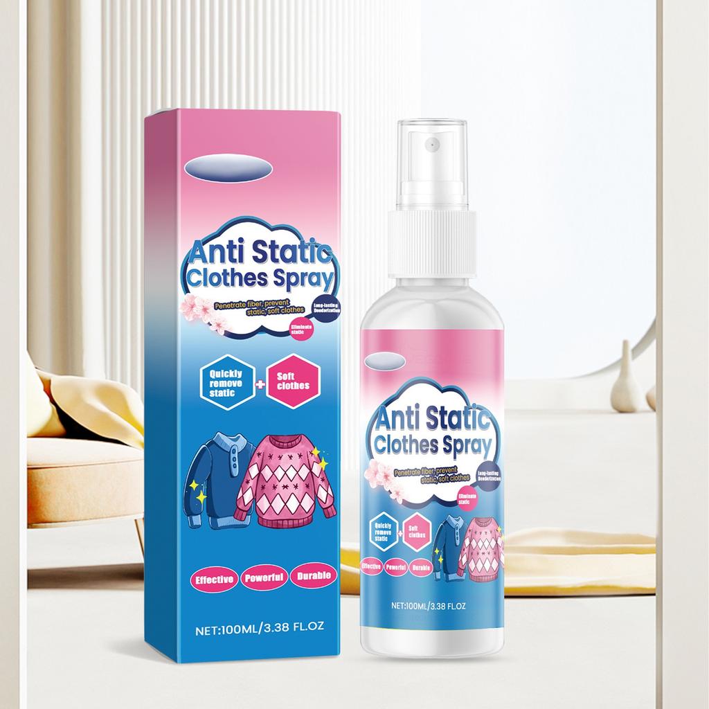 -static Spray For Clothing, Soft And Comfortable, Wrinkles Clothing, Smooth And Static-free Clothing Spray 100ml
