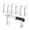 Elegant Layer Cutlery Rack in Acrylic, Clear Cutlery Organize Stand for Culinary Tool Exhibition