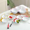 Ceramic Kids' Divided Plate - Cute Dish for Kindergarten Meals & Snacks