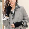 Winter Knitted Driving  Half Finger Gloves Faux Mink Wrist Arm Warmer Women Mittens