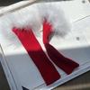 Punk Sleeve Feathered Gloves Wrist Warmer for Costume Party Short Mitten