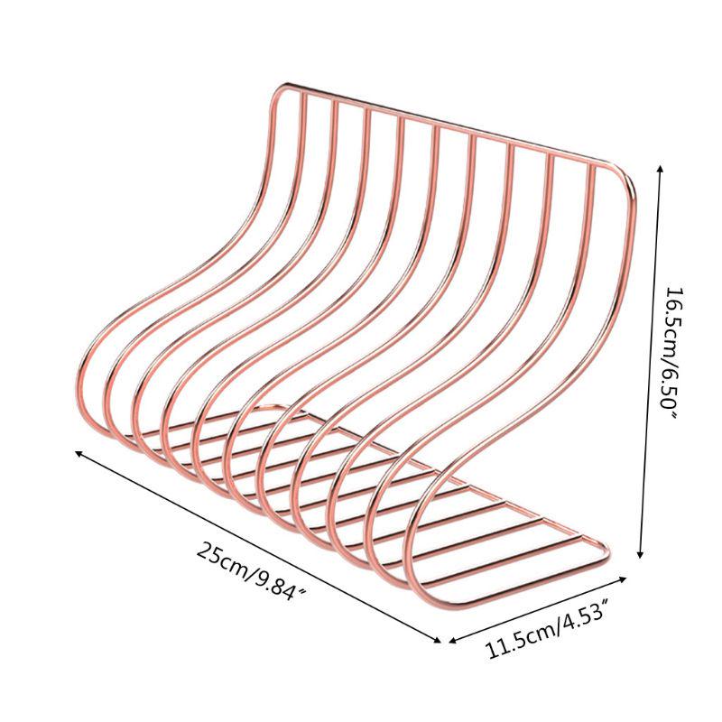 10 Fächer Aktenregal Bücherständer Buchstütze Schmiedeeisen Organizer Büro Zuhause