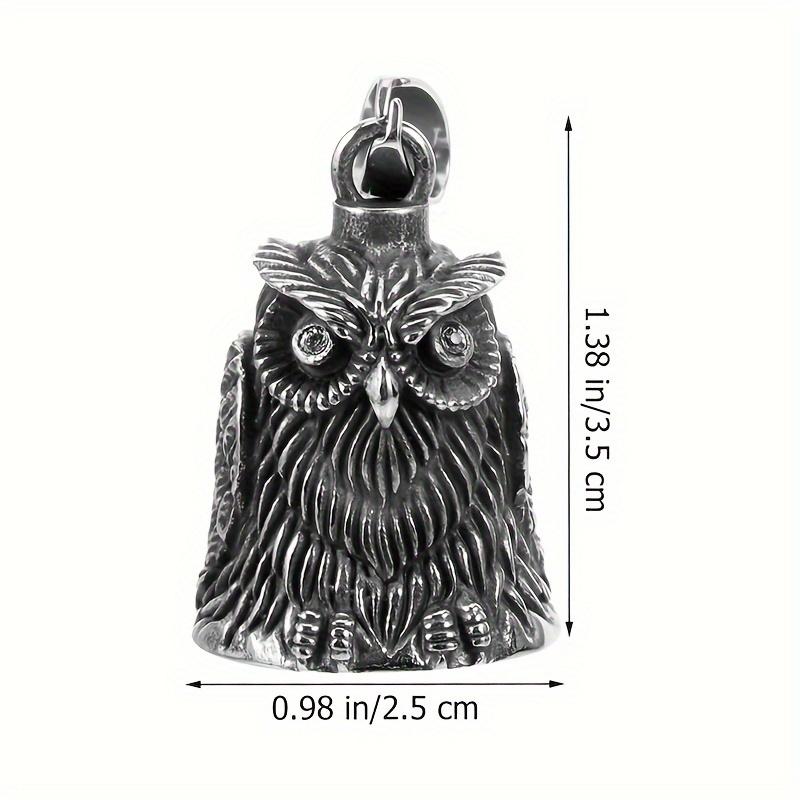 1 pezzo Ciondolo Campanellino Gufo Durevole Accessorio Manubrio per Motociclette, Design Unico, Facile da Installare
