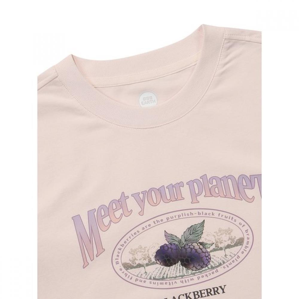 BBC EARTH Women S ShorT Sleeve T ShirT  lighT Pink 