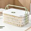 Clear Dumpling Storage Container With Manual Date Timer Stackable Designs Accessory for Efficient Freezer Organization
