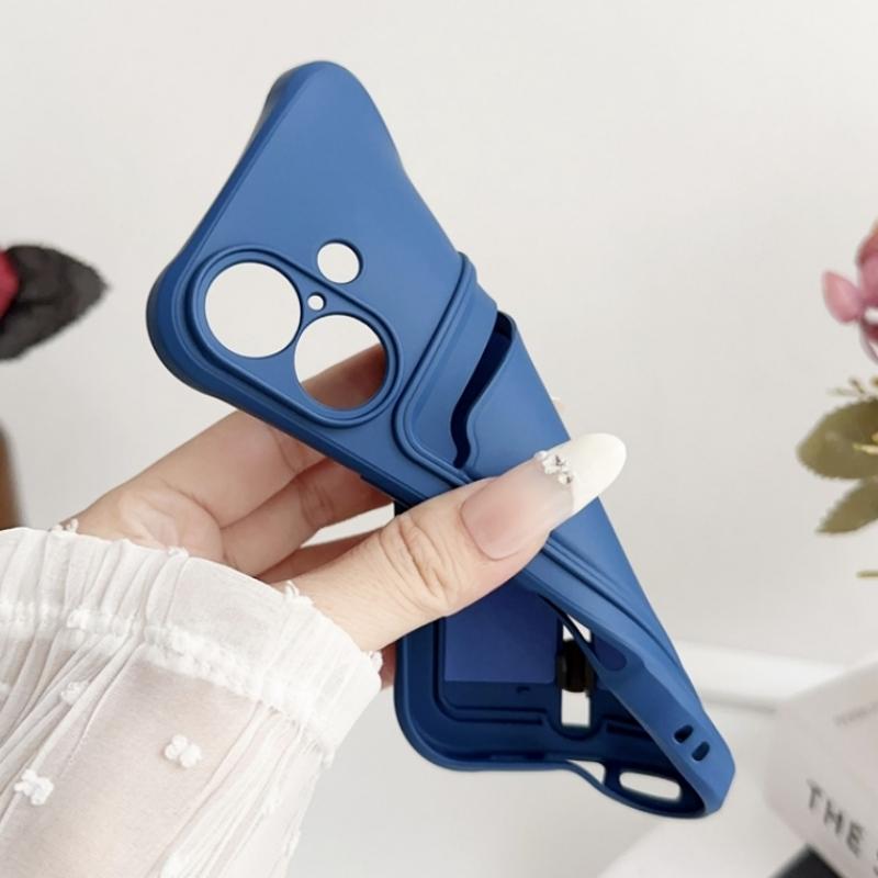 Push Card Bag Slot Holder Wallet Case For iPhone 16 15 14 Plus 11 12 13 Pro Max 16E Luxury Soft Matte Silicone Shockproof Cover