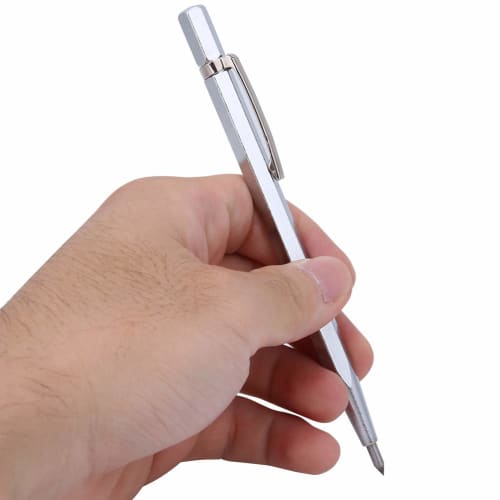 Caiqinlen Scriber, 5-Piece Ceramic Engraver, Center Punch Diamond Marking Pen, Diamond Engraving Pen, Carbide Tip Scriber for Ceramic and Glass