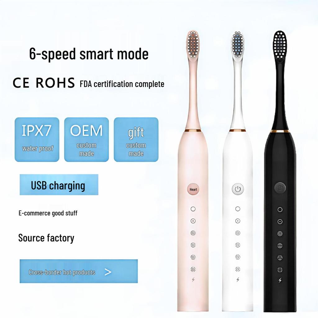 X3 Smart Sonic Electric Toothbrush for Couples with Magnetic Levitation