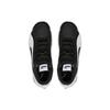 Puma REBOUND Future Evo Tissu de Base Cuir Mi-haut Rétro Chaussures de Basketball Unisexe Noir Blanc 386379-01