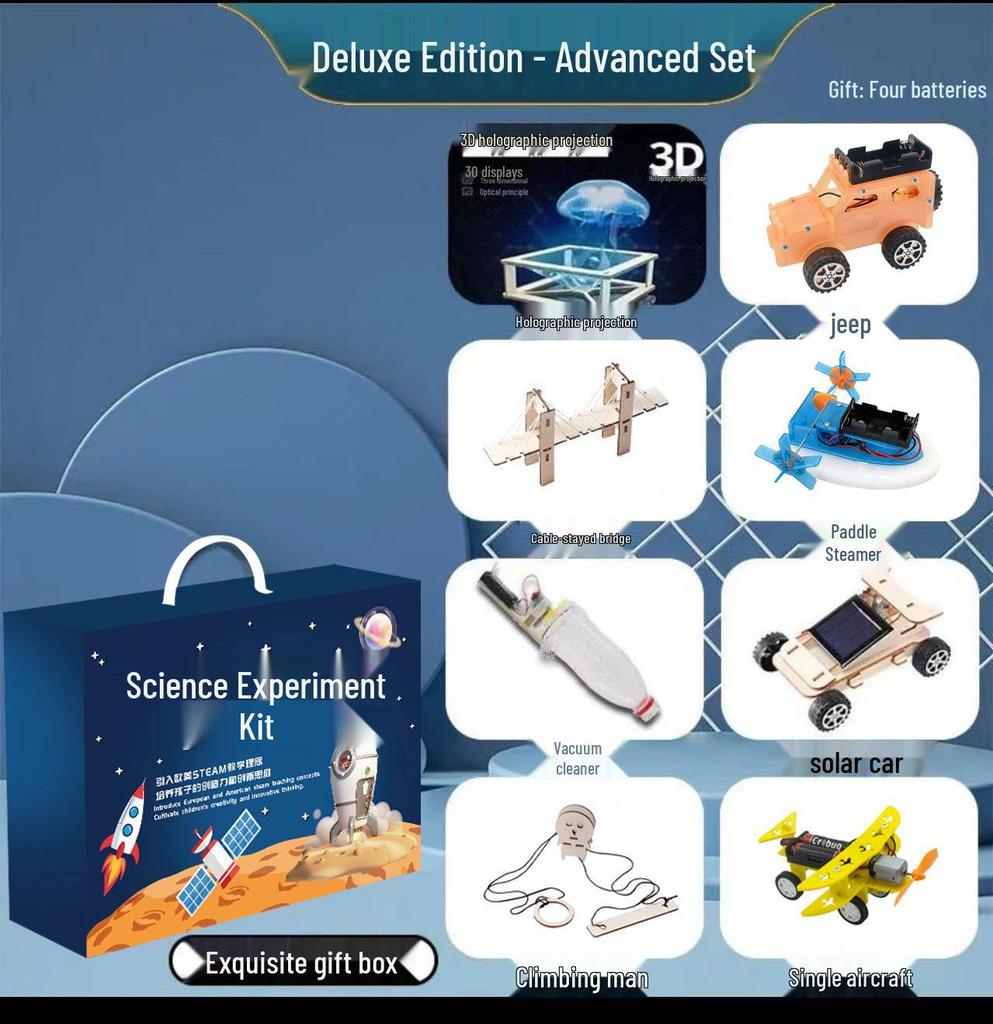 DIY Physics Experiment Kit for Kids – Educational Science Toys & Inventions for Primary School Boys, Great Gift!