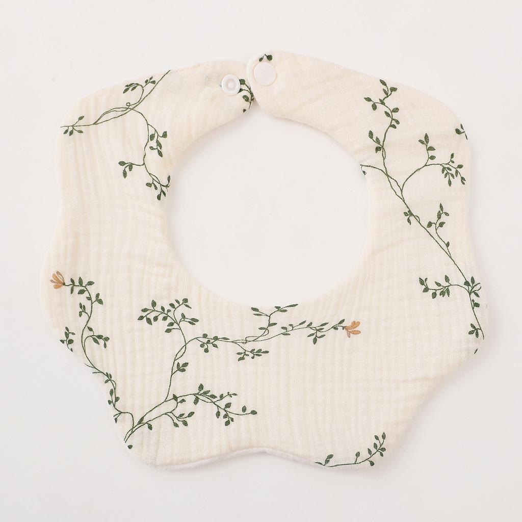 0–3 Jahre alt, verdickte Baumwollgaze, Babylätzchen, niedlicher Blumendruck, Säuglingslätzchen, Neugeborene, weiche Spucktücher für Jungen und Mädchen, Fütterungsspeicheltuch