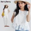 BARRY BANNY Mädchen T-Shirt mit Fledermausärmeln und Cut-Outs