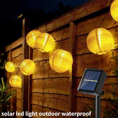 Waterproof Lantern String Fairy Light 6.5M 30 LED Outdoor Solar Power Lamp Christmas Garland for Weeding Home Garden Decor