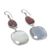 Monalisa Stone Gemstone Handmade 925 Sterling Silver Jewelry Earring 2.64" GK-7240