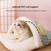 New Warm Sleeping Bag Cats and Dogs Deep Sleep Nest Cushion with Pillow Removable Pet Bed Winter Comfortable Soft Cozy Pet Carri
