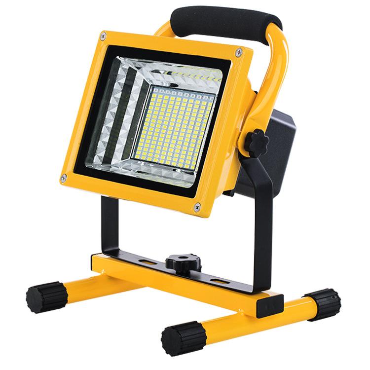 Rechargeable LED Floodlight: Strong Outdoor Emergency Light for Construction, Power Outages, Camping, Handheld Household Use