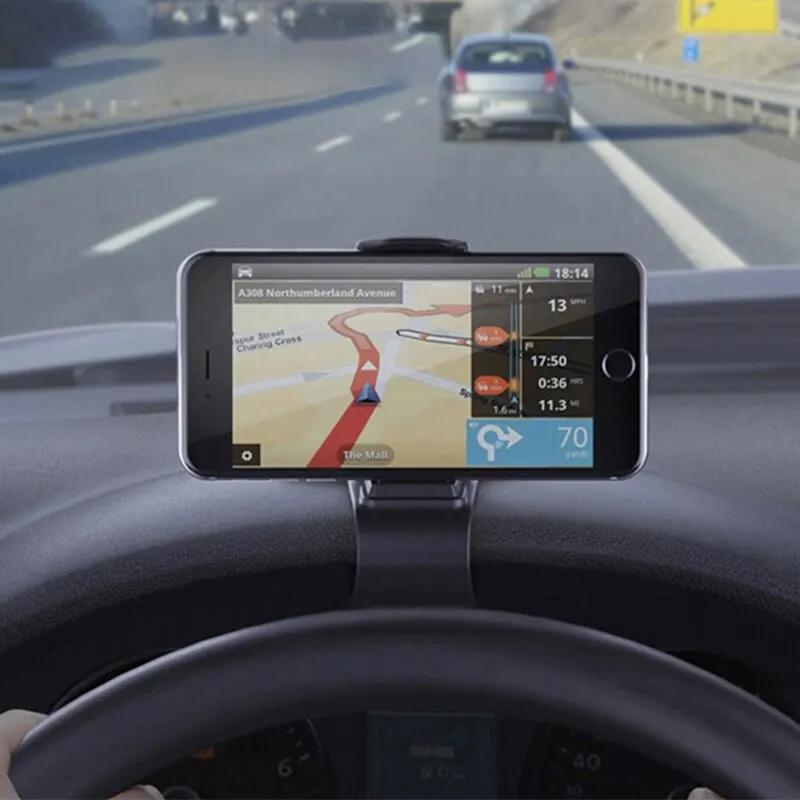 Univerzální držák mobilního telefonu do auta, snadno upevnitelný klip, stojan, multifunkční univerzální držák na palubní desku GPS navigace